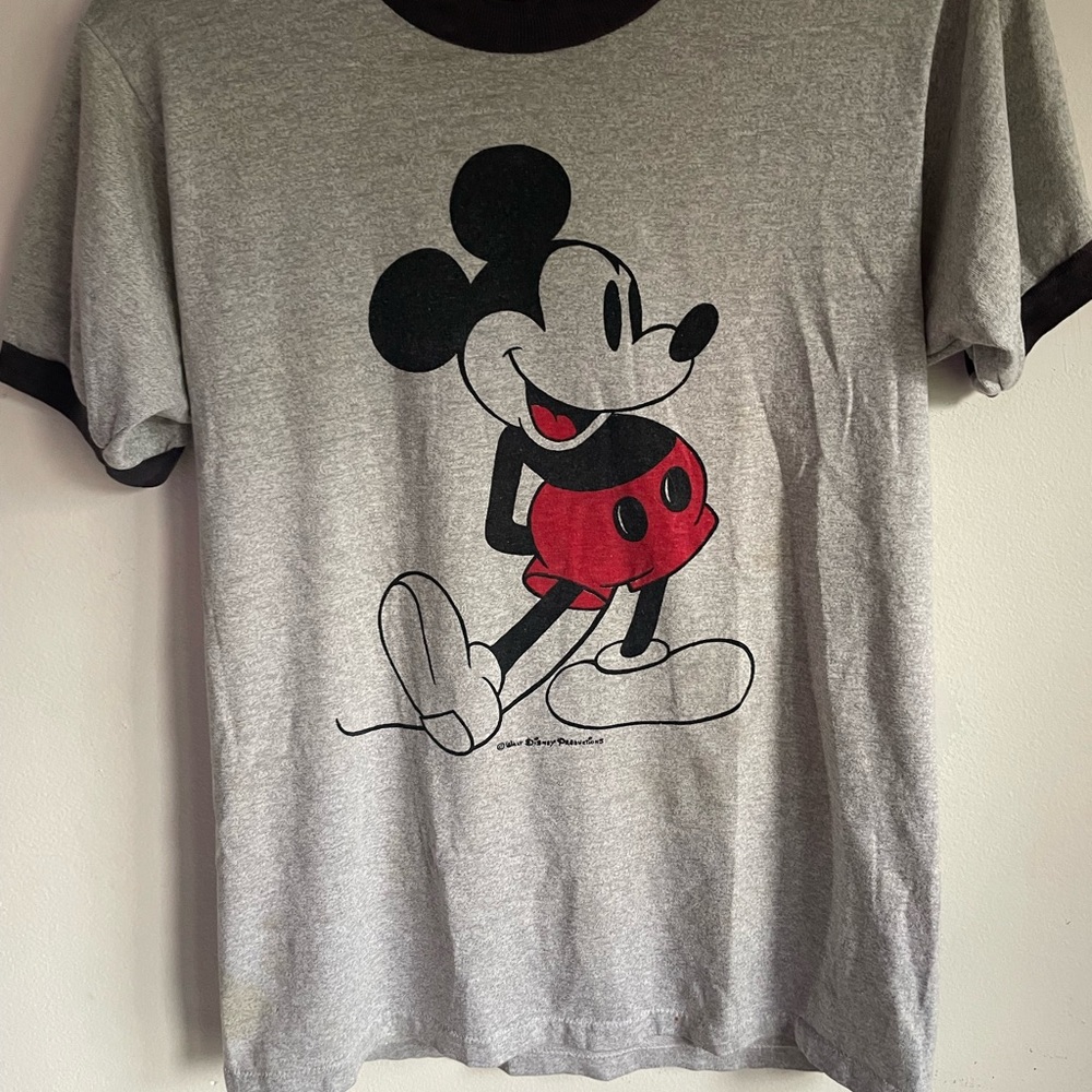 Mickey Mouse Vintage Gray T-Shirt